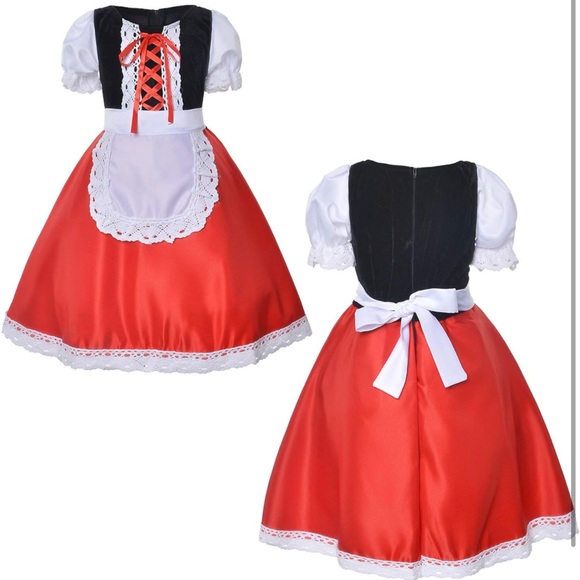 Girls red riding hood costume - Picture 3 of 10